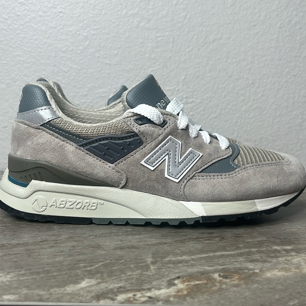 Women’s 5.5 D New Balance 998 Made in USA Grey/Silver- Model U998GR